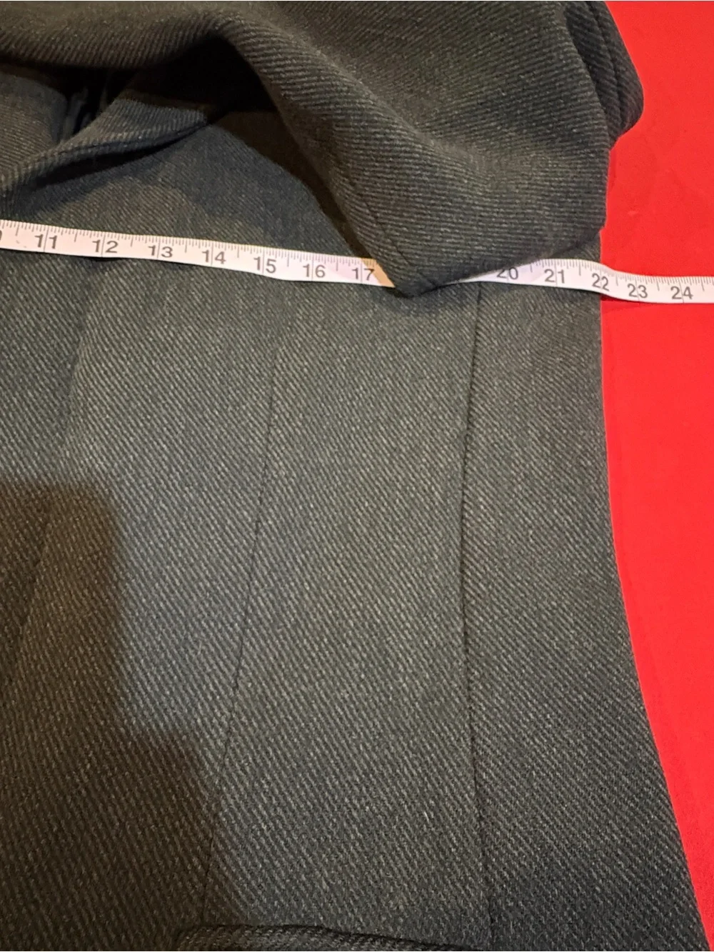 Vintage Y2K Banana Republic Men’s M Brown Herringbone Wool Long Overcoat